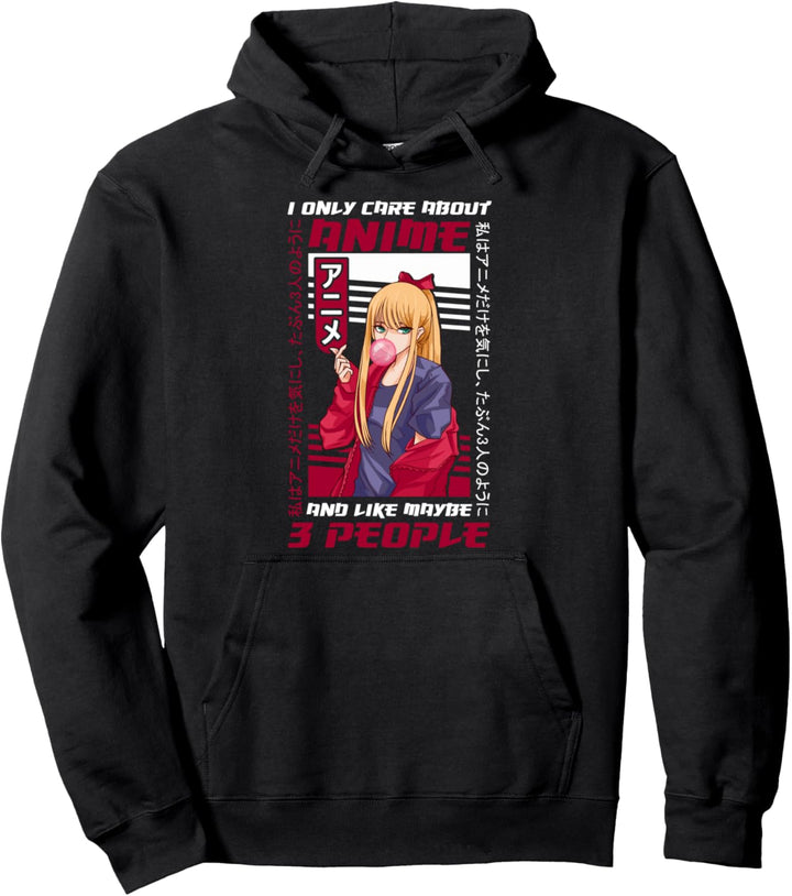 I Like Anime Video Games And Maybe 3 People Gamer Pullover Hoodie