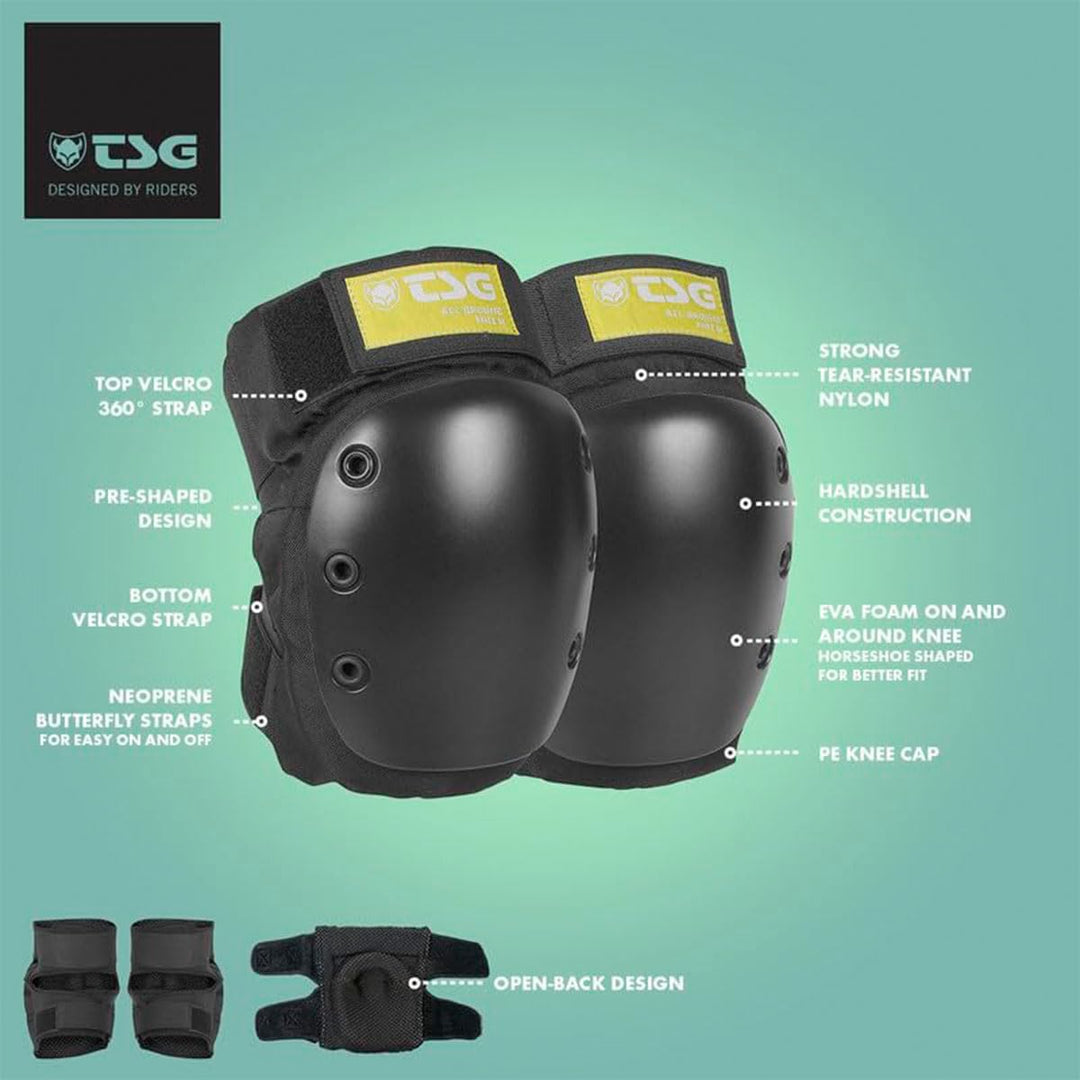 TSG Kneepad All Ground Schützer XS Schwarz, XS Schwarz
