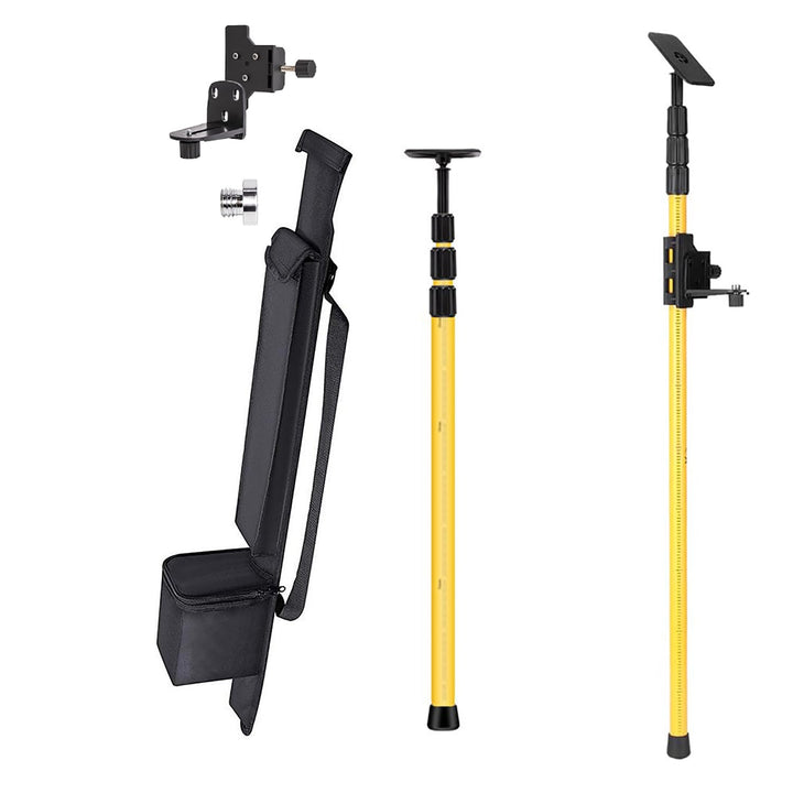 Teleskopstange Laser, Stativ Laser, Einstellbar von 115-280 cm,1/4 & 5/8 Zoll mit Schnellverschluss