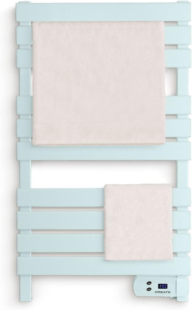 CREATE / WARM Towel 500W / Elektrischer Badheizkörper Blau / 96,9x55x5cm / Thermostat, geringer Verb