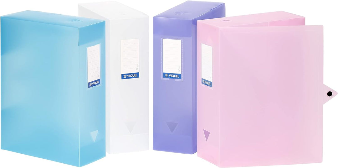 Viquel - 4 Stück Sortierboxen aus Kunststoff - 4 Stück grosse Kapazität Archivboxen - Propysoft Sort