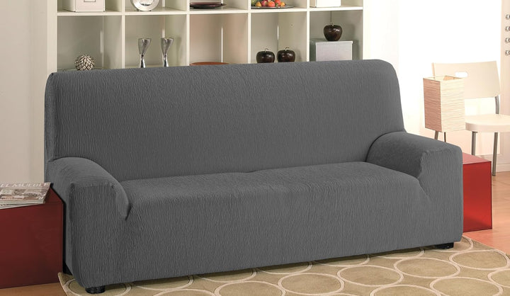 Martina Home Emilia Sofabezug, Anthrazit, 2-Sitzer 2 Plätze Anthrazit, 2 Plätze Anthrazit