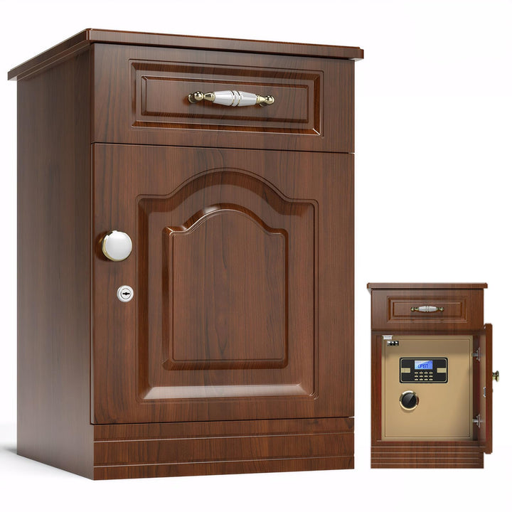 Tresor Safe mit Schlüssel,Zahlenschloss,28L,Digitaler Heimtresor mit Alarmanlage, Digital Geldkasset