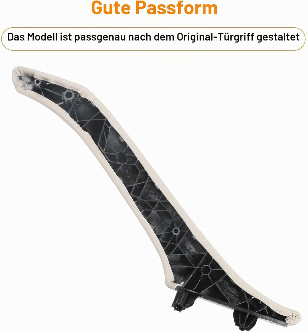TTCR-II Kompatibel mit Türgriff BMW 5er F10/F11 Türgriff Innen Rechts Leder,Innentürgriff,Türgriffbl