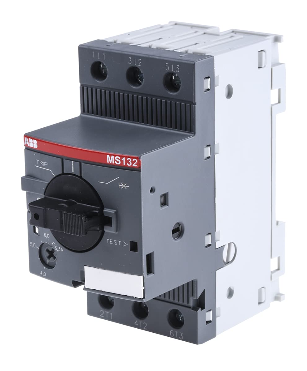 ABB MS132 1SAM350000R1009 Motorschutzschalter Auslöseklasse 10, 4.0 6.3 A, Grau