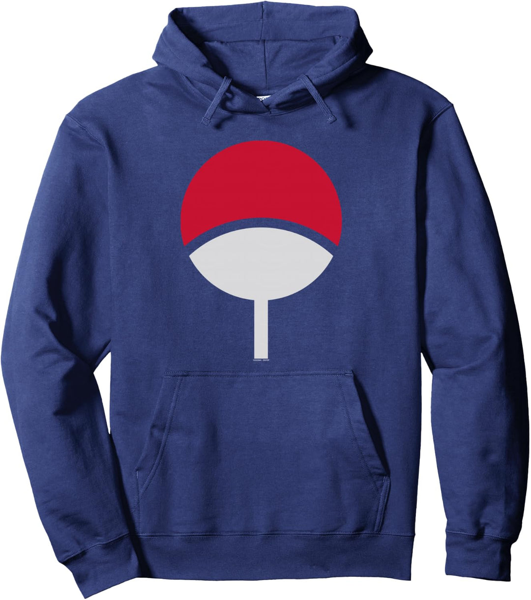 Naruto Shippuden Sasuke Uchiha Symbol Pullover Hoodie