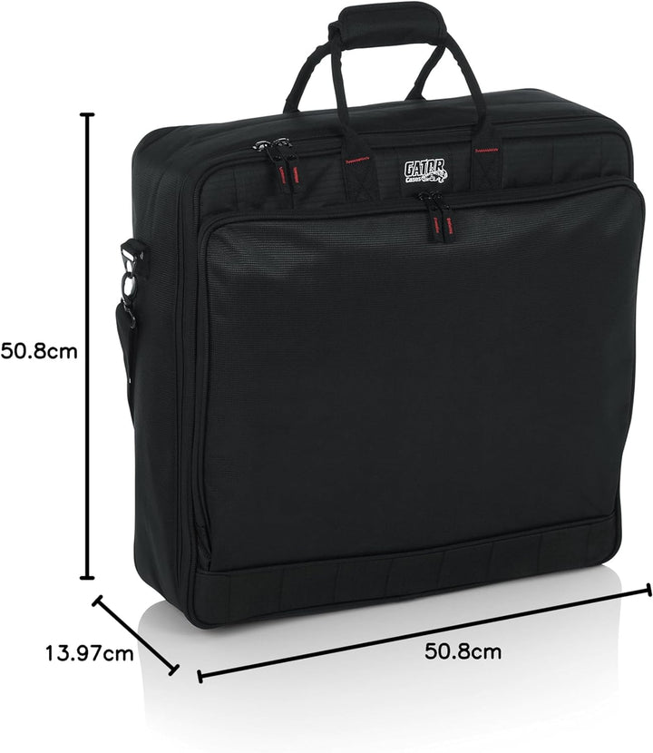 Gator Cases Gepolsterte Nylon-Transporttasche für Mischpult/Geräte mit abnehmbarem Gurt; 20" x 20" x