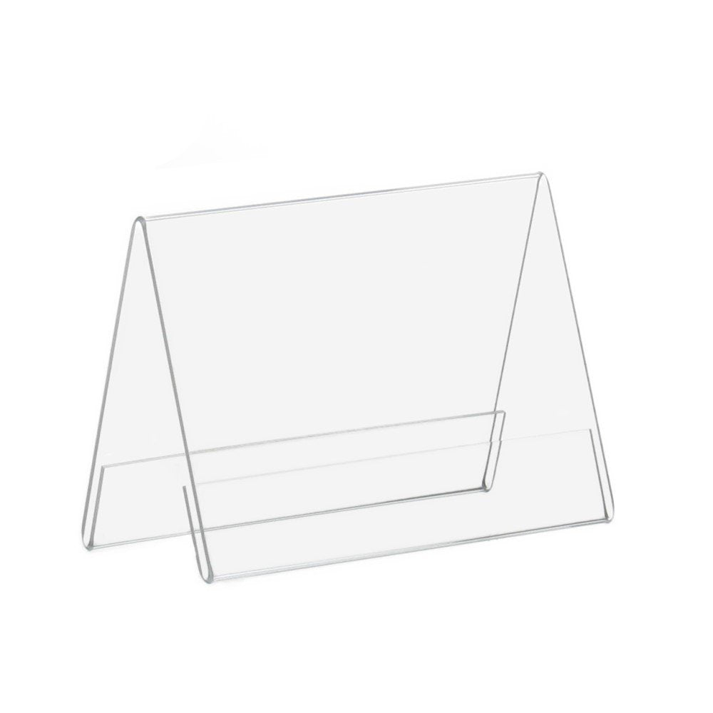 10 Stück DIN A6 A-Aufsteller/Tischaufsteller/Werbeaufsteller aus Acrylglas, transparent