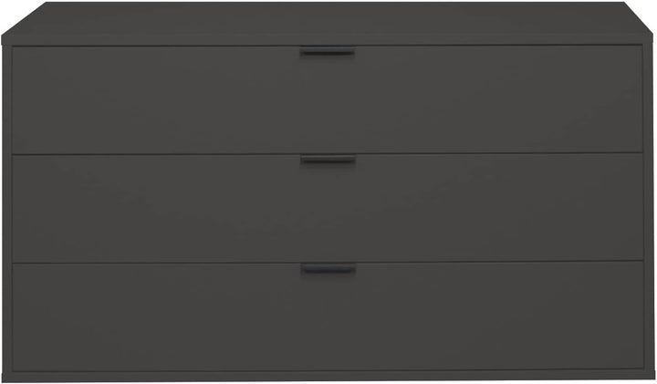 Bonnie/KO_03-119 Anthrazit matt Lack Schubladenkommode Kommode Sideboard ca. 119 x 67 x 45 cm
