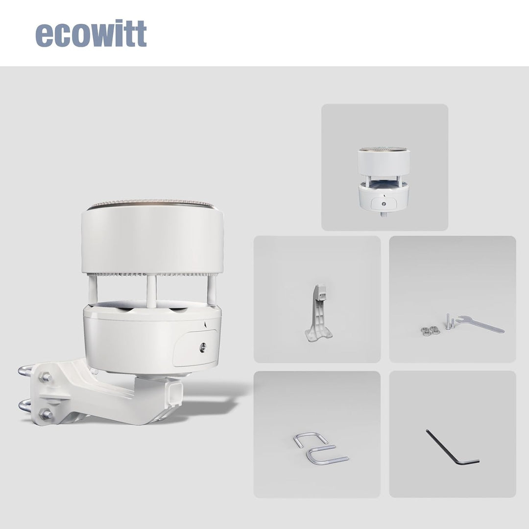 ECOWITT Wettersensor WS85 für Wetterstation WS3800/WS3900/HP2560, Gartengerät mit integriertem Solar