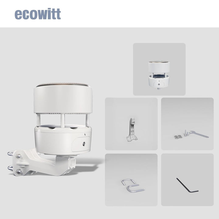 ECOWITT Wettersensor WS85 für Wetterstation WS3800/WS3900/HP2560, Gartengerät mit integriertem Solar