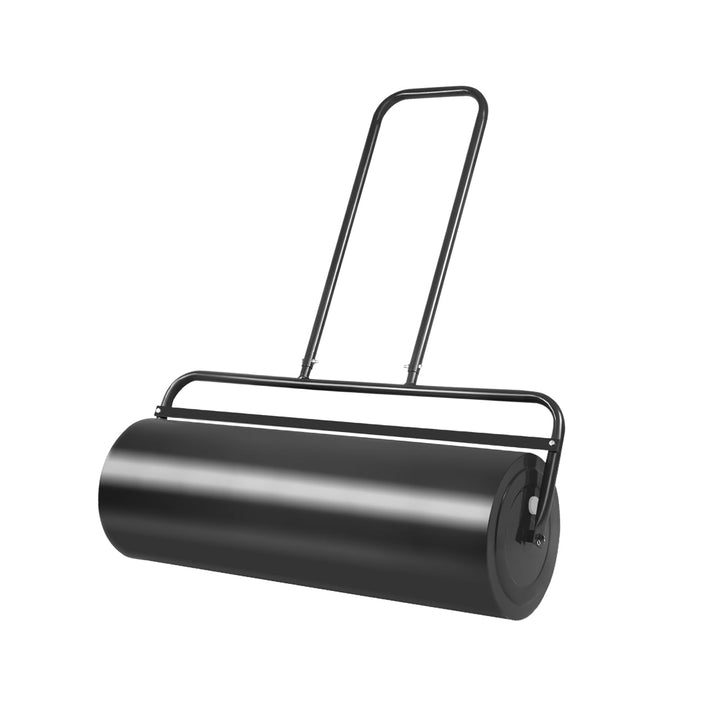 GOPLUS Rasenwalze, 48L/63L Gartenwalze befüllbar mit Wasser & Sand, Rasenroller aus Metall, Graswalz