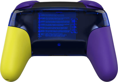 eXtremeRate Griff Hülle Set kompatibel mit Nintendo Switch Pro Controller, DIY-Ersatz Front Case/Bac
