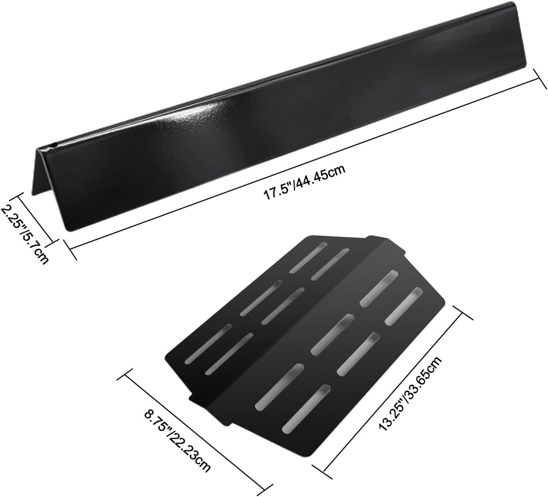 7620 Hitzereflektor & 44,5CM Flavorizer Bar für Weber Genesis 300 Series,Brennerabdeckung für Weber