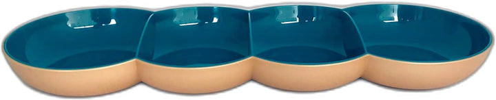 Tupperware , Kunststoff, Allegra Perle petrol gold Servierschale Servierschalenquartett Schale servi