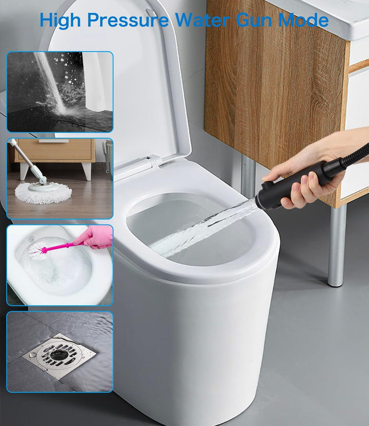jutyum Duschkopf mit 1.5M Schlauch, 6 Strahlarten Wassersparend, Duschbrause und Halterung Ohne Bohr