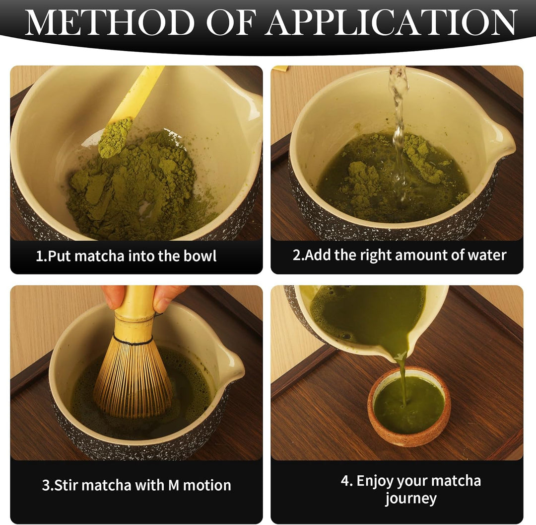 Matcha-Set 5 Stück Matcha Besen Matcha-Schale, Chasen und Matcha Löffel Für den Hausgebrauch geeigne