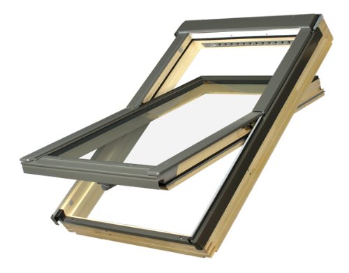 Dachfenster Fakro Schwingfenster 94x140cm Holz mit automatischer Dauerlüftung V40P Standardverglasun