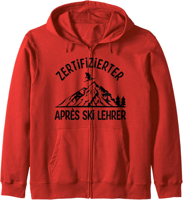 Zertifizierter Apres Ski Lehrer Kleidung Ski Party Skifahren Kapuzenjacke
