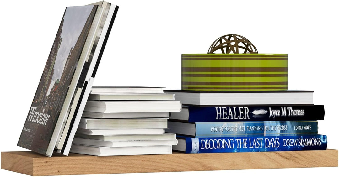 AKORD Wandregal PS-3 60 cm | Bücherregal Spielzeug Blumen Dekorationen | für Wohnzimmer Schlafzimmer