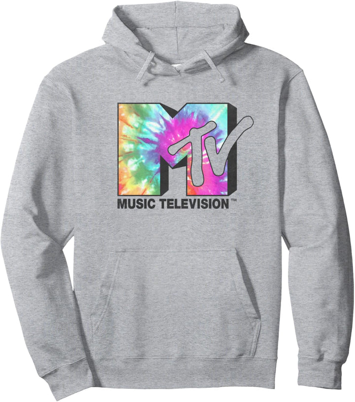 MTV Logo Classic Tie Dye Pullover Hoodie