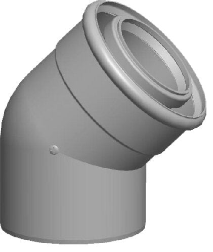 Viessmann Abgassystem konzentrisch AZ DN 60/100 Rohr Bogen T-Stück Revision (2x AZ-Bogen DN 60/100 x