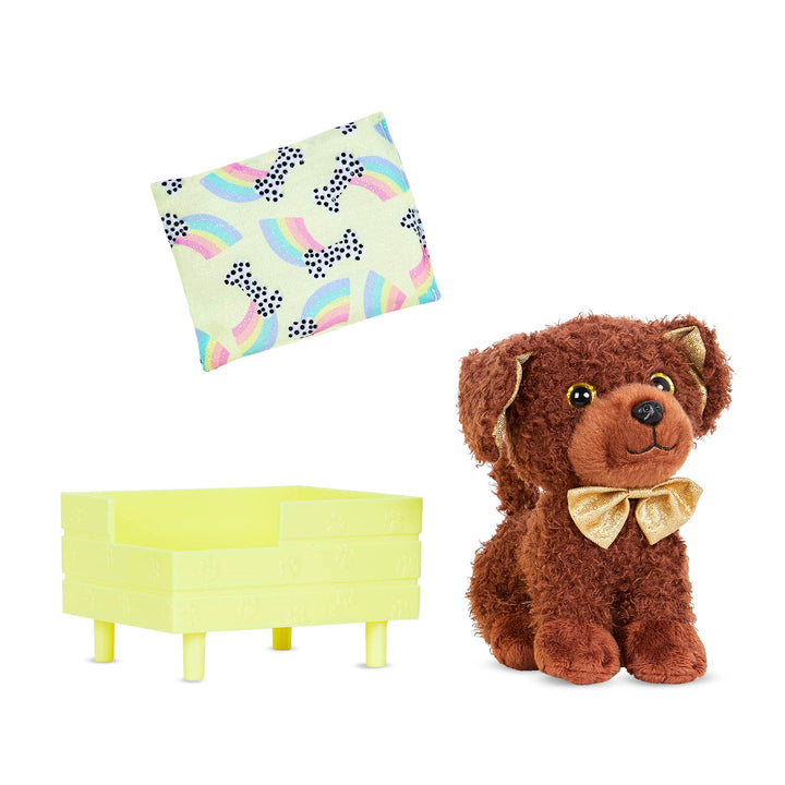 Glitter Girls - Grizzly - 36 cm Puppen-Zubehör - Puppe Haustiere - Hund Plüsch - Ausgestopfte Tiere