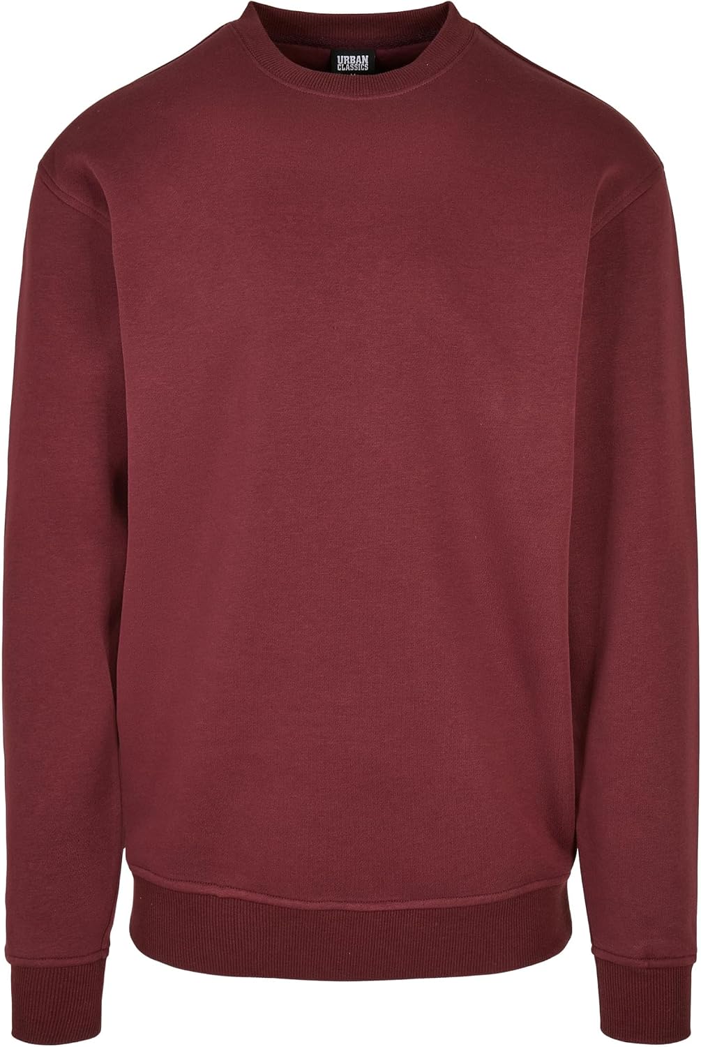 Urban Classics Herren Sweatshirt Crewneck Fleece-Sweatshirt, lässiges Sweatshirt für Männer, Loose F