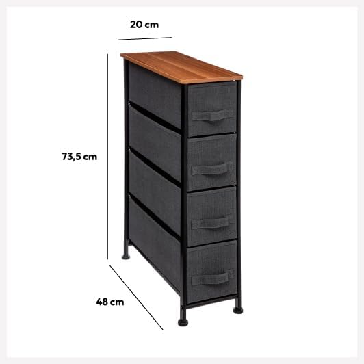 Storage 4 Schubladen dunkelgrau