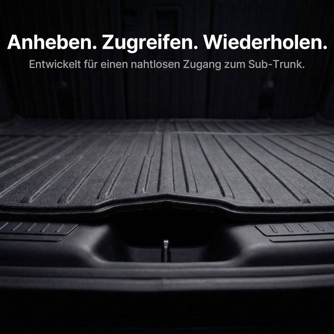 Kofferraumwanne für Tesla Model Y 2020-2026 (inkl. Juniper) - TPE Allwetter Kofferraummatte, rutschf