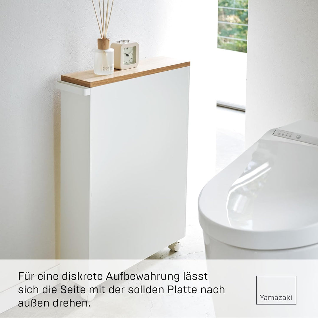 Semi-Closed storage cart - Tower - white Weiss, Weiss