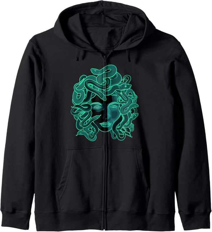 Antike griechische mythologische Medusa Kapuzenjacke