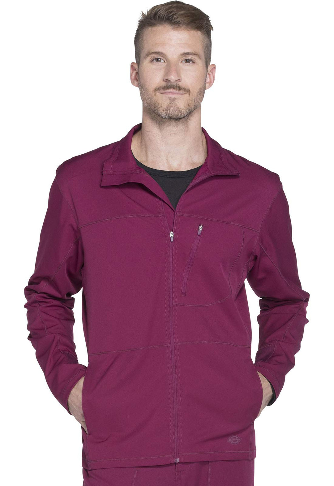 Dickies Dynamix DK310 Herren-Schlupfkasack, mit Reissverschluss vorne 4XL Wein, 4XL Wein