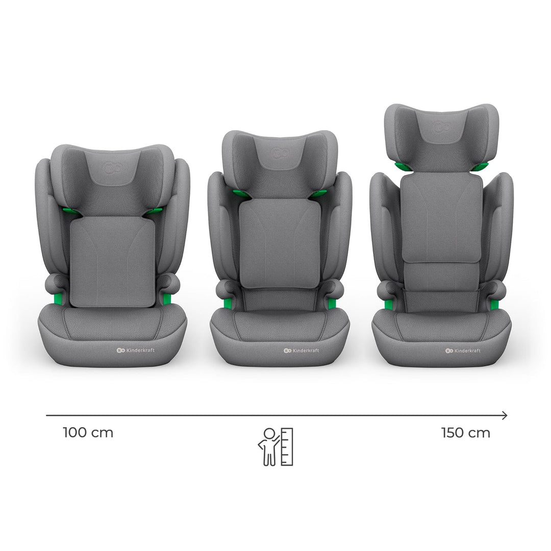 Kinderkraft JUNIOR FIX 2 i-Size, Gray PRO grey, Gray PRO