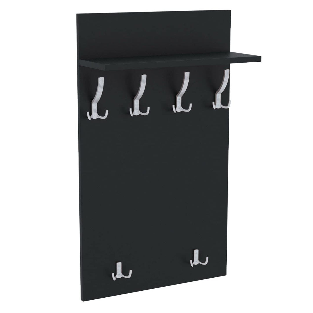 AKKE 120x60 | MAXI Garderobenpaneel Wandgarderobe Garderobe Wandpaneel Kleiderstange ALUMINIUM | ANT