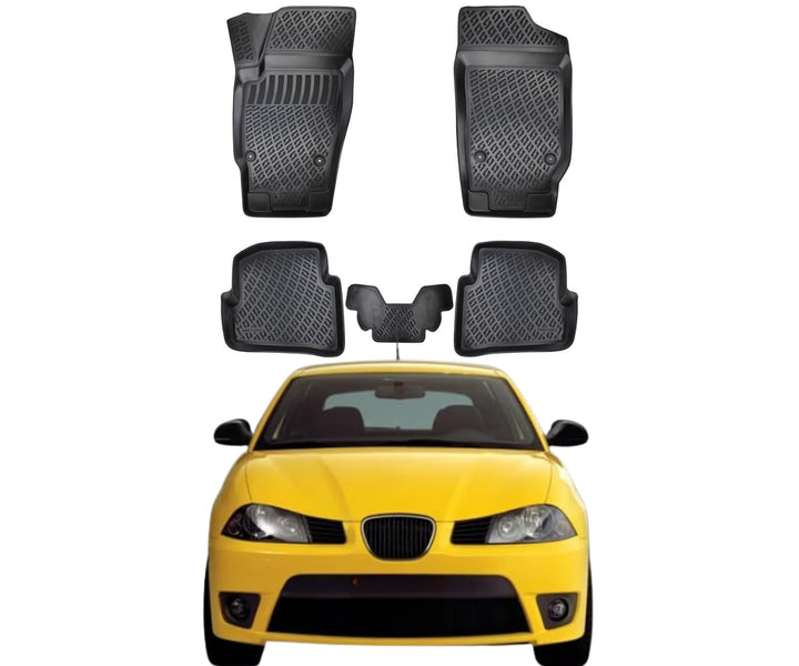 Rizline Passgenau 3D Fussmatten kompatibel mit Seat Ibiza III Typ 6L 2002-2008 Passgenau Fussmatten