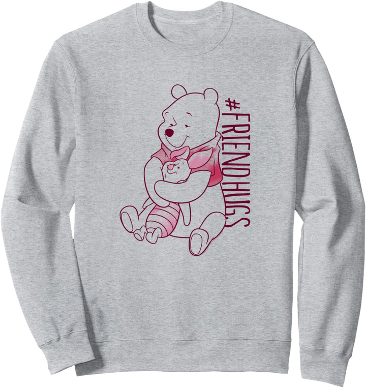 Disney Winnie The Pooh & Piglet Hugs Hashtag Friends Sweatshirt