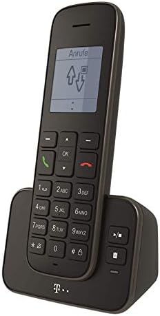 Telekom Sinus A207 Schnurlostelefon (mit Anrufbeantworter) schwarz & ANSMANN Telefon Akku AAA 800 mA