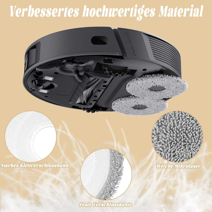 12 Stück Wischtücher für Dreame X50 / X40 / L20 Ultra Complete,L50 / L40 / X30 / L10 / L10s Pro Ultr