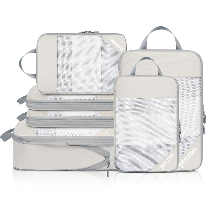 6 Set Kompressions-Packwürfel, Durchsichtiges Design, Platzsparend, Leicht, Massgeschneidertes Katio