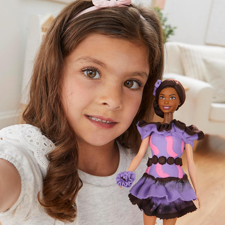 Play-Doh Barbie Rüschen & Zöpfe Puppenset, Barbie Rüschen & Zöpfe