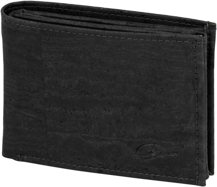 Simaru Kork Geldbörse mit RFID-Schutz, Unisex Geldbeutel für 11+Karten, Scheine & Münzen, Mini Walle