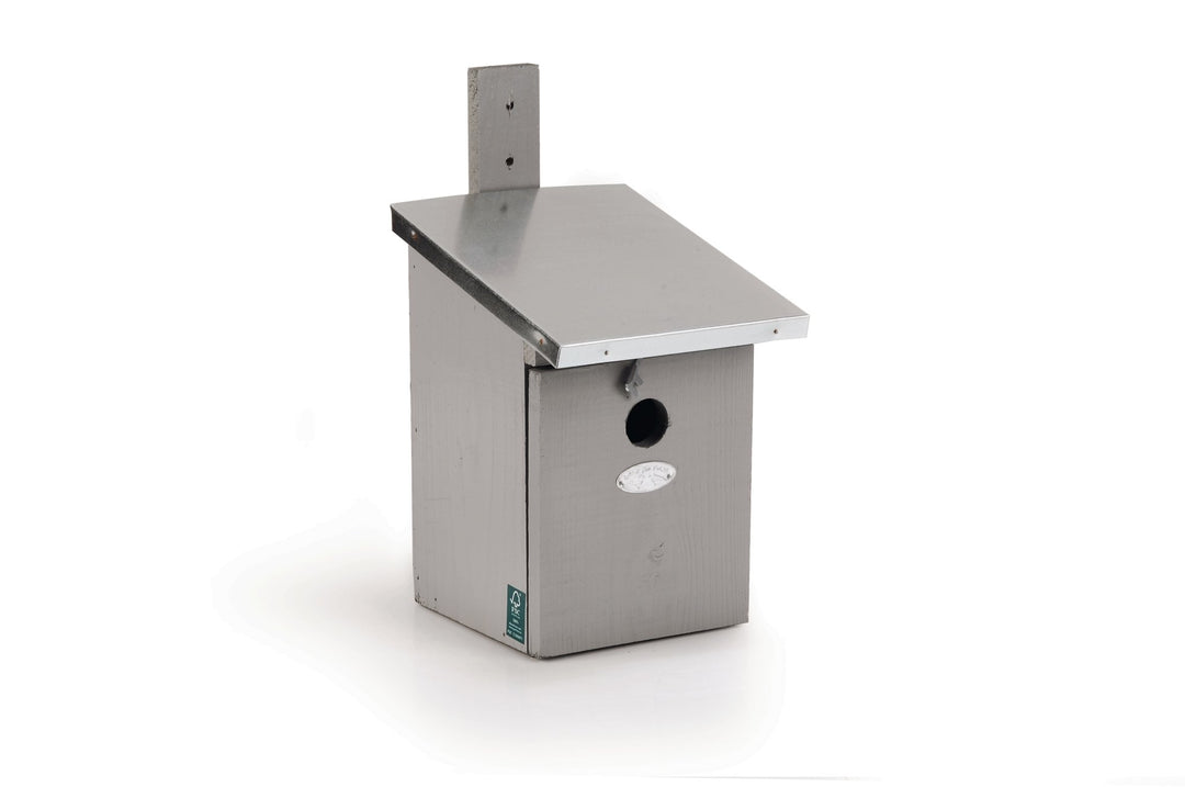 Esschert Design NK40G Kohlmeisen Nistkasten, grau grau/silber Anzahl: 1 Stück, grau/silber Anzahl: 1