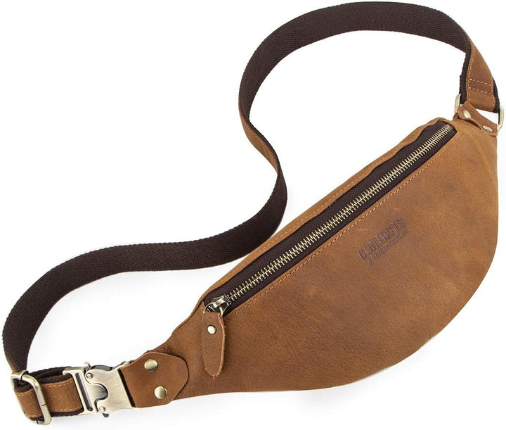 CONTACTS Gürteltasche Bauchtasche Hüfttasche mit Reissverschluss Geeignet für Reise Wanderung und Ou