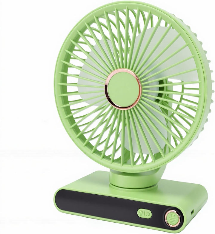 XUMIUZIY Kompakter Wandventilator mit Licht, 5 Geschwindigkeiten, Einstellbare Kühlung für Wohnheim,