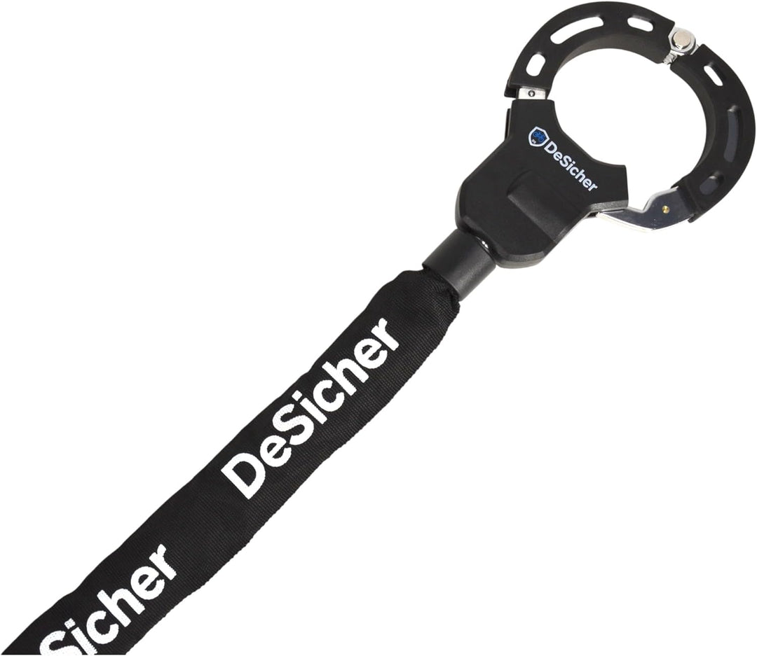 DuoLock 90 - Grosses Handschellen-Kettenschloss für E-Scooter & Fahrrad, 90 cm, 70 mm Öffnungsdurchm