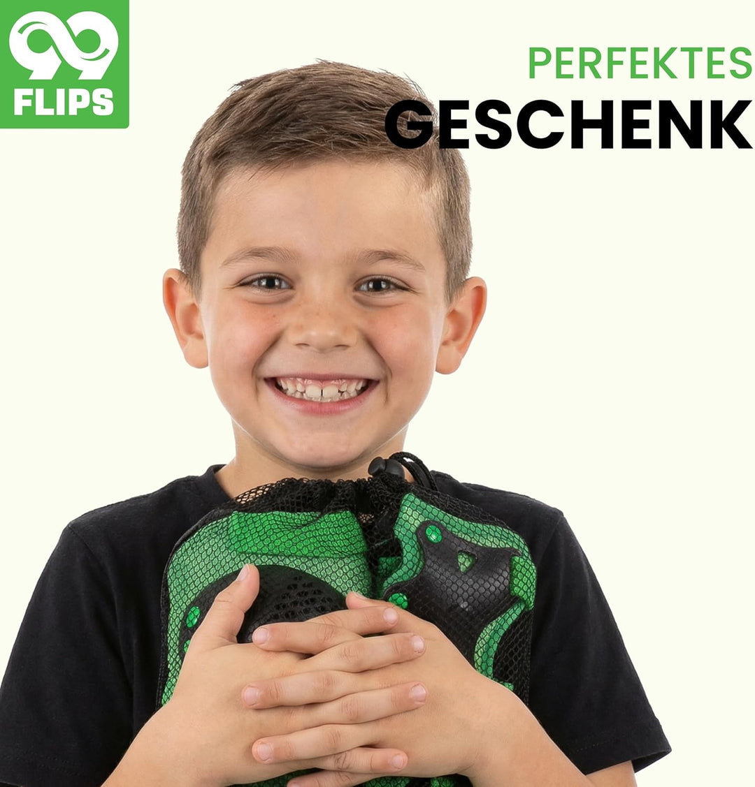 Schützer Inliner Kinder Set 3-12 Jahre [6er Set] mit Knieschoner, Ellenbogenschoner und Handschoner