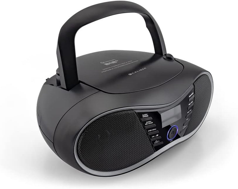 Caliber Tragbarer Radio -CD -Player - Bluetooth - DAB+ AM FM AUX - LED -Anzeige - Wecker - Kinderrad