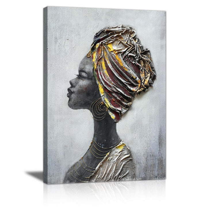 Moderne Mit Rahmen Leinwand Wandbilder, Abstrakte afrikanische Frau leinwand bilder kunstdruck bild