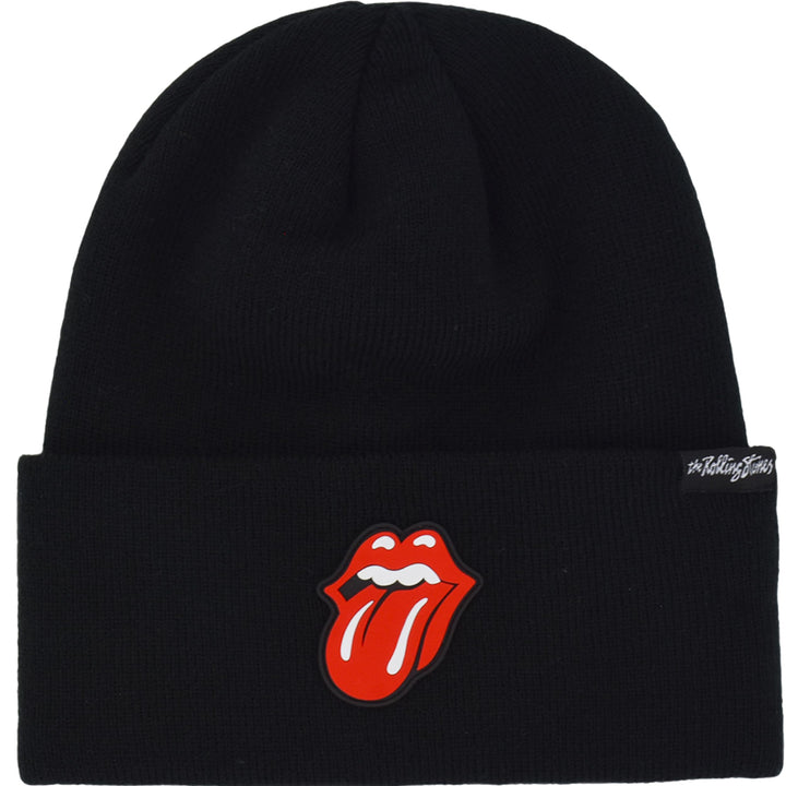 Concept One Unisex-Erwachsene The Rolling Stones Winter Knit Cap mit Rubber Patch Lippen Logo und Ma